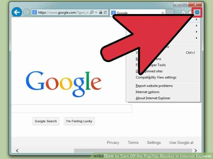 Image intitulée Désactiver le Bloqueur de Pop-Up dans Internet Explorer Étape 2